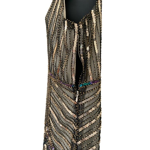 Rorox flapper dress NEW Med 38ch 32w 38/40 hip longest 46' long - Picture 12 of 16